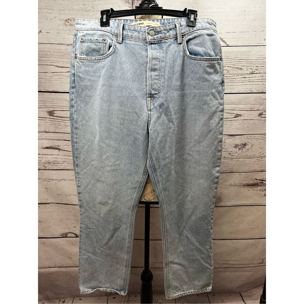 GRLFRND size 32 "The Karolina" jeans high rise straight crop- 2873